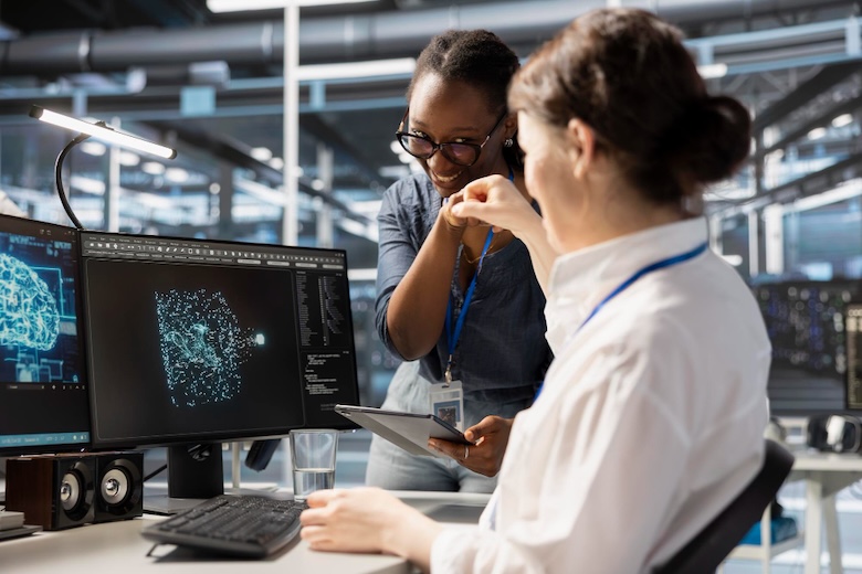 Concepto de automatización con IA para procesos de pymes